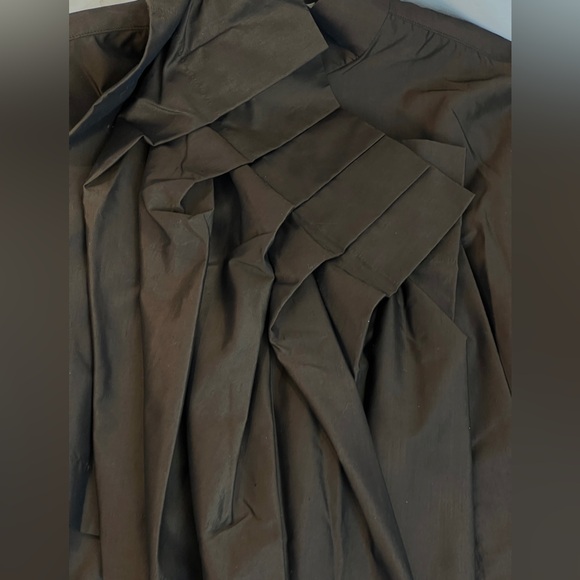 ssey Miyake brown ruffle dress - Picture 8 of 11